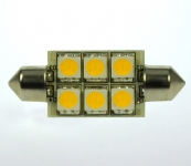 S8x37 LED-Soffitte 107 Lumen Gleichstrom 10-30V DC kaltweiss 1W 