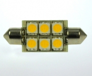 S8x42 LED-Soffitte 100 Lumen Gleichstrom 10-30V DC warmweiss 1W 