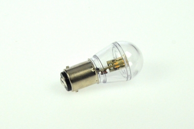 BA15D LED-Miniglobe 60 Lumen Gleichstrom 10-30V DC warmweiss 0,7W 