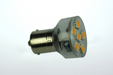 BA15S LED-Bajonettsockellampe 100 Lumen Gleichstrom 10-30V DC warmweiss 1W 