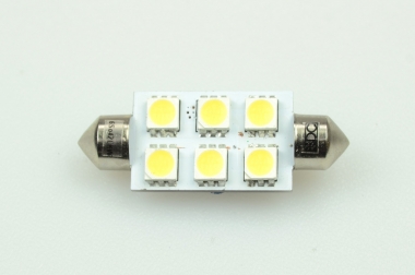 S8x42 LED-Soffitte 110 Lumen Gleichstrom 10-30V DC kaltweiss 1W 