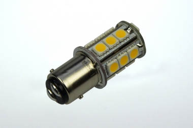 BAY15D LED-Stiftsockellampe 210 Lumen Gleichstrom 10-30V DC warmweiss 2,4W 