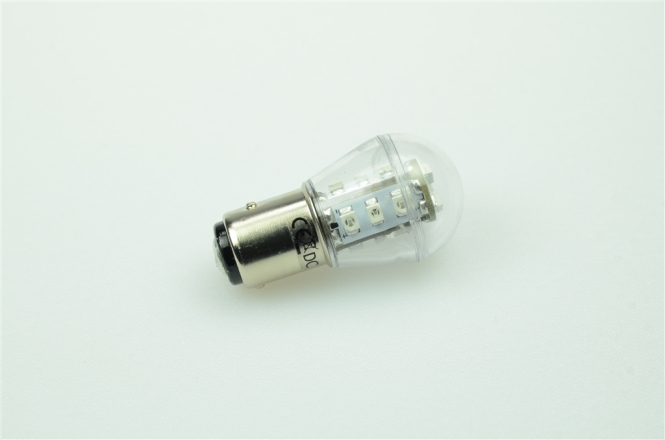 BAY15D LED-Miniglobe 51 Lumen Gleichstrom 10-30V DC Grn 0,9W 