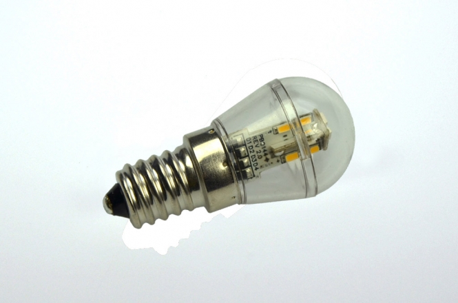 E14 LED-Miniglobe 60 Lumen Gleichstrom 10-30V DC warmweiss 0,7W 