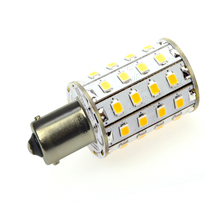 BA15S LED-Bajonettsockellampe 550 Lumen Gleichstrom 10-30V DC warmweiss 4,8W 