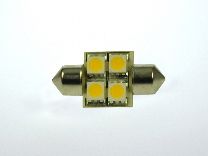 S8x31 LED-Soffitte 55 Lumen Gleichstrom 10-30V DC warmweiss 0,7W 