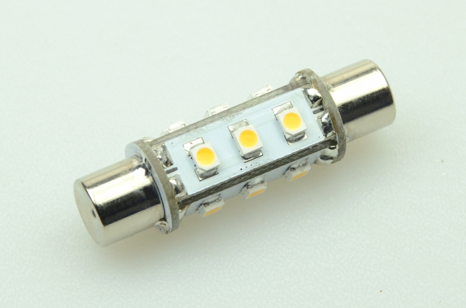 S8x42 LED-Soffitte 75 Lumen Gleichstrom 10-30V DC warmweiss 0,7W 