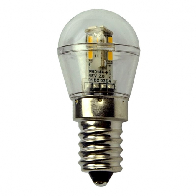 E14 LED-Miniglobe 60 Lumen Gleichstrom 10-30V DC warmweiss 0,7W 